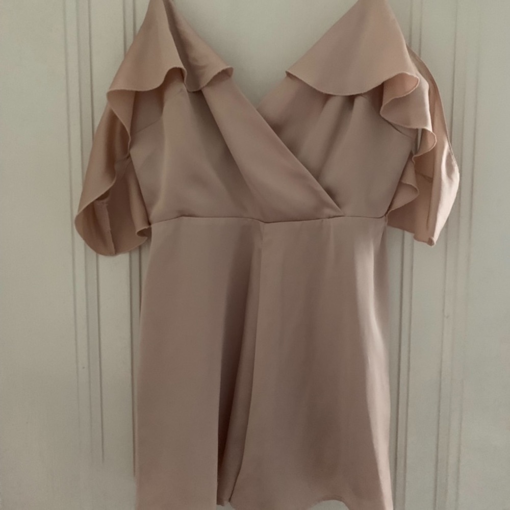 tan/gold romper